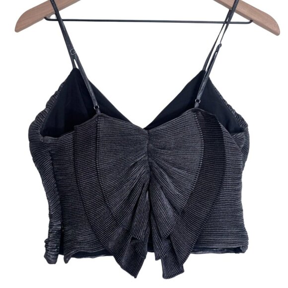 Women’s Express Metallic Copped Cami gray size small - Picture 4 of 7